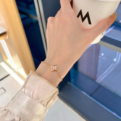 ¡®Sprite Jewelry¡¯STAR 1 DIAMOND PINK GOLD BRACELET