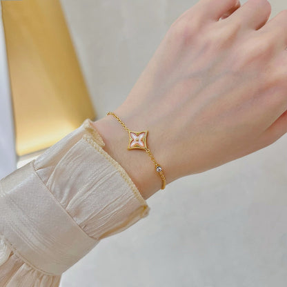 ¡®Sprite Jewelry¡¯STAR 1 DIAMOND PINK GOLD BRACELET