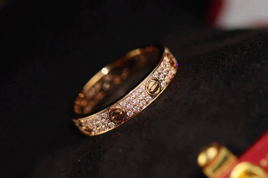 ¡®Sprite Jewelry¡¯LOVE RING 3.6MM DIAMOND PAVED