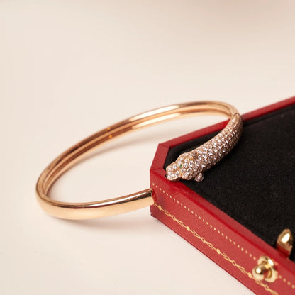 ¡®Sprite Jewelry¡¯PANTHERE ROSE GOLD DIAMOND OPEN BRACELET
