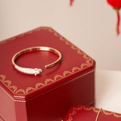 ¡®Sprite Jewelry¡¯PANTHERE ROSE GOLD DIAMOND OPEN BRACELET