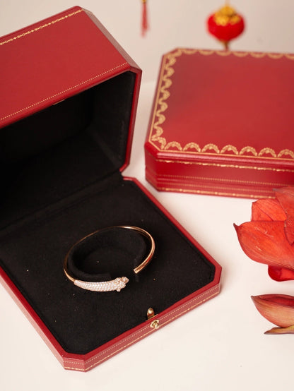¡®Sprite Jewelry¡¯PANTHERE ROSE GOLD DIAMOND OPEN BRACELET