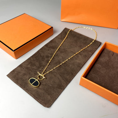 ¡®Sprite Jewelry¡¯CHAINE VERSO BLACK CERAMIC NECKLACE