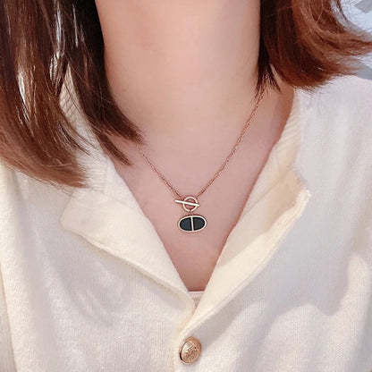 ¡®Sprite Jewelry¡¯CHAINE VERSO BLACK CERAMIC NECKLACE