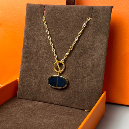 ¡®Sprite Jewelry¡¯CHAINE VERSO BLACK CERAMIC NECKLACE