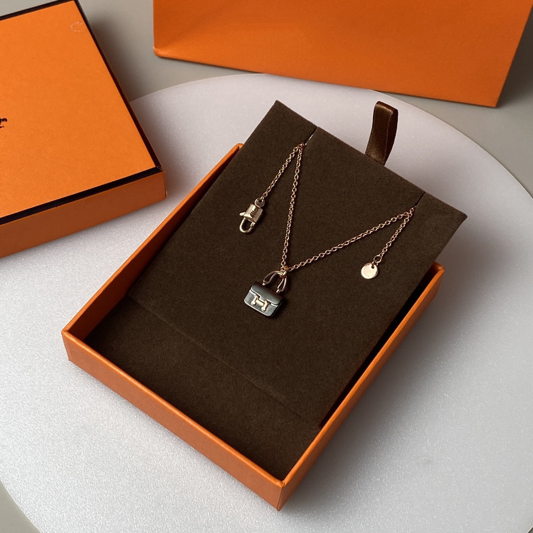 ¡®Sprite Jewelry¡¯CONSTANCE BLACK PEDANT PINK GOLD NECKLACE