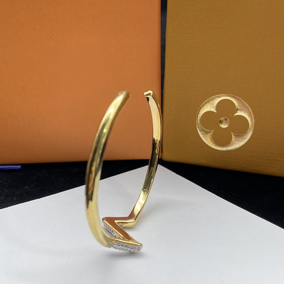 ¡®Sprite Jewelry¡¯VOLTE UPSITE DOWN DIAMOND GOLD OPEN BRACELET