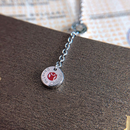 [Sprite Jewelry]ZERO 1 BLACK CERAMIC SILVER NECKLACE