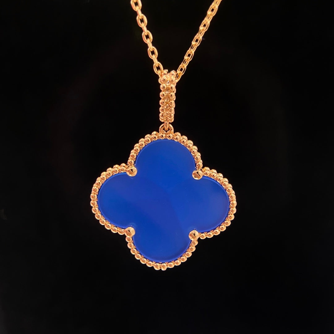 ¡®Sprite Jewelry¡¯CLOVER 25MM NECKLACE TURQUOISE ROSE GOLD