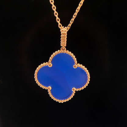 ¡®Sprite Jewelry¡¯CLOVER 25MM NECKLACE TURQUOISE ROSE GOLD