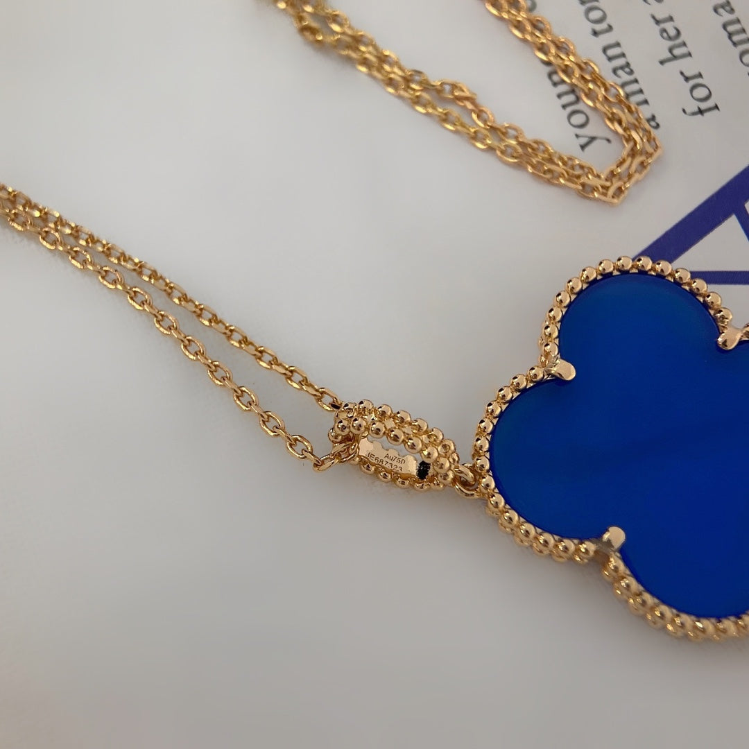 ¡®Sprite Jewelry¡¯CLOVER 25MM NECKLACE TURQUOISE ROSE GOLD