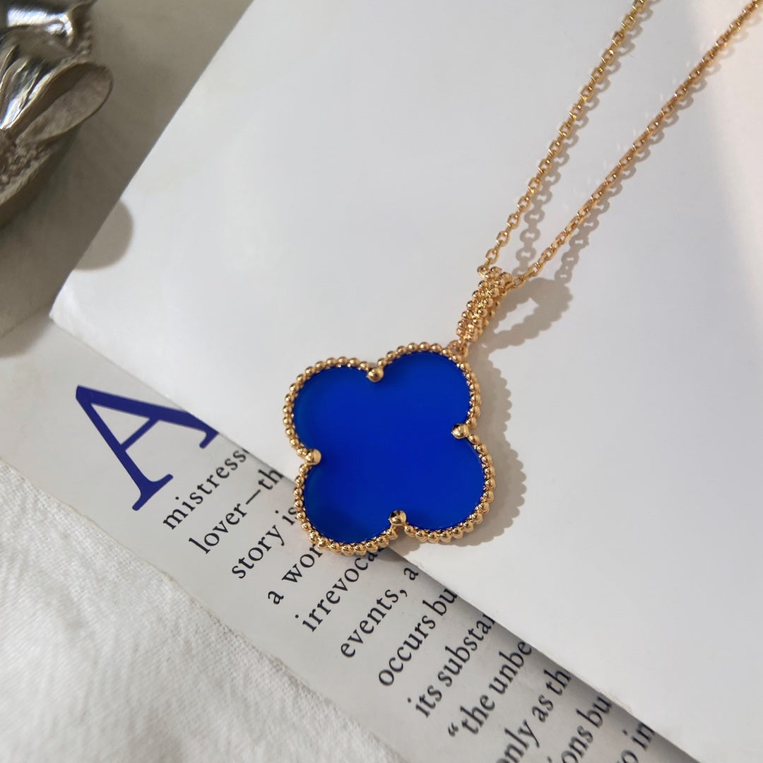 ¡®Sprite Jewelry¡¯CLOVER 25MM NECKLACE TURQUOISE ROSE GOLD