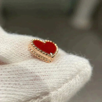 ¡®Sprite Jewelry¡¯HEART CARNELIAN STUD EARRINGS