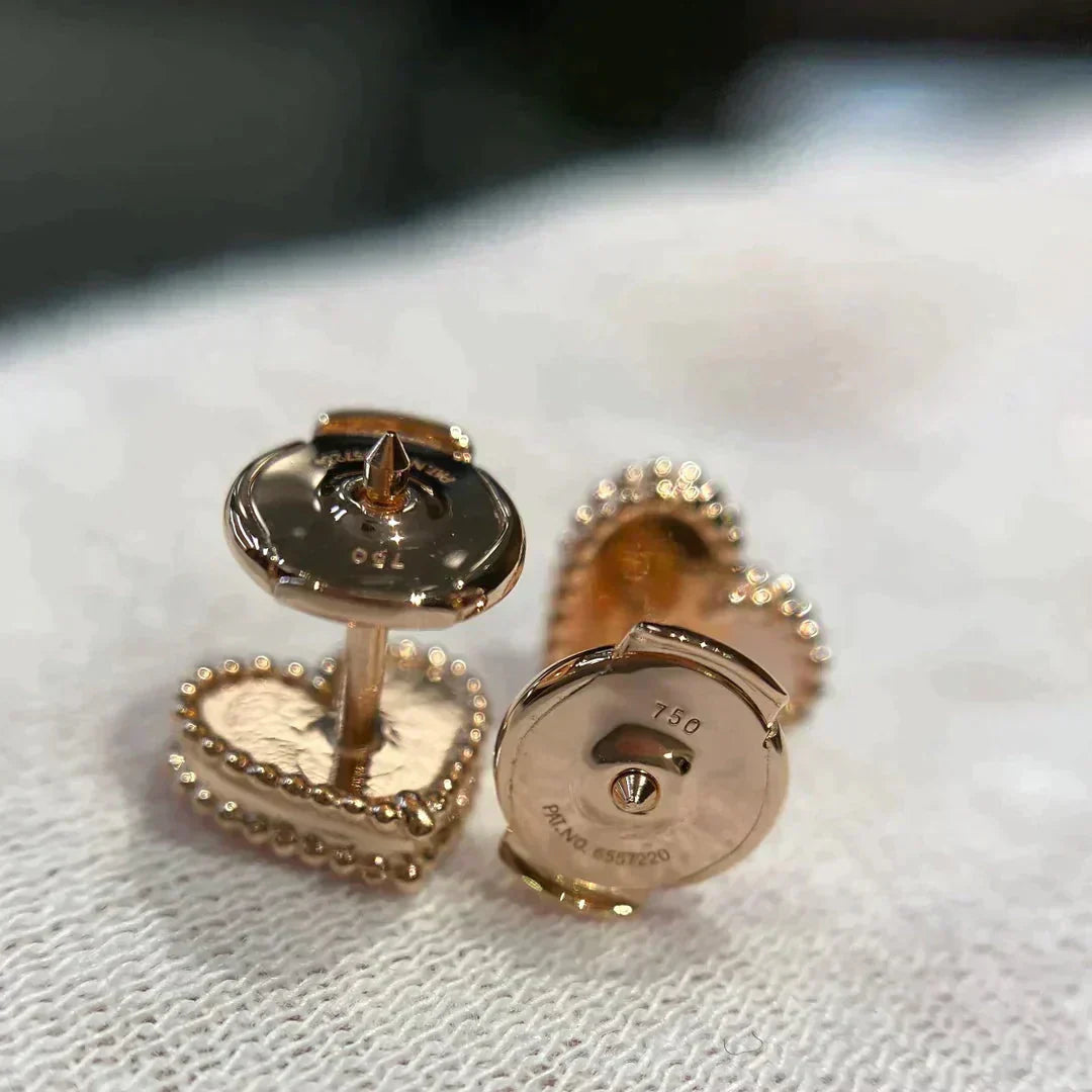 ¡®Sprite Jewelry¡¯HEART CARNELIAN STUD EARRINGS