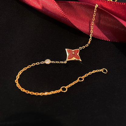 ¡®Sprite Jewelry¡¯COLOR STAR CARNELIAN PINK GOLD DIAMOND BRACELET