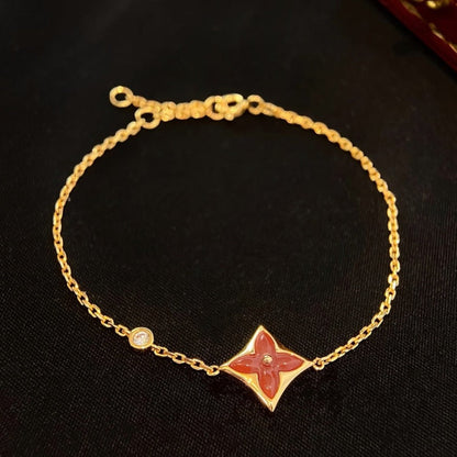 ¡®Sprite Jewelry¡¯COLOR STAR CARNELIAN PINK GOLD DIAMOND BRACELET