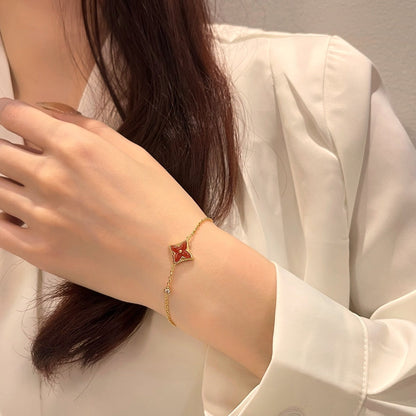 ¡®Sprite Jewelry¡¯COLOR STAR CARNELIAN PINK GOLD DIAMOND BRACELET