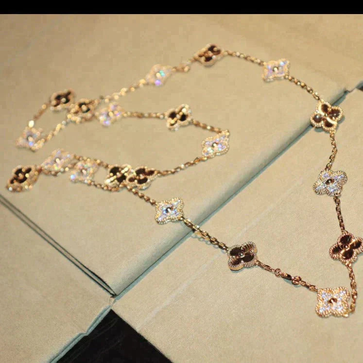 ¡®Sprite Jewelry¡¯CLOVER 20 MOTIFS LASER DIAMOND NECKLACE