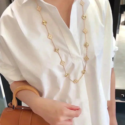 ¡®Sprite Jewelry¡¯CLOVER 20 MOTIFS LASER DIAMOND NECKLACE