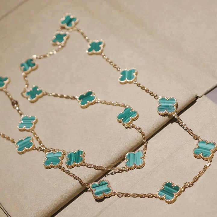 ¡®Sprite Jewelry¡¯CLOVER 20 MOTIFS MALACHITE GOLD