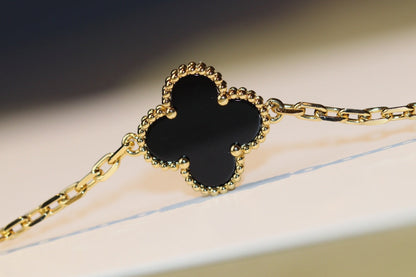 ¡®Sprite Jewelry¡¯CLOVER 20 MOTIFS ONYX ROSE GOLD