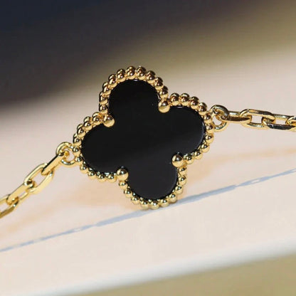 ¡®Sprite Jewelry¡¯CLOVER 20 MOTIFS ONYX NECKLACE