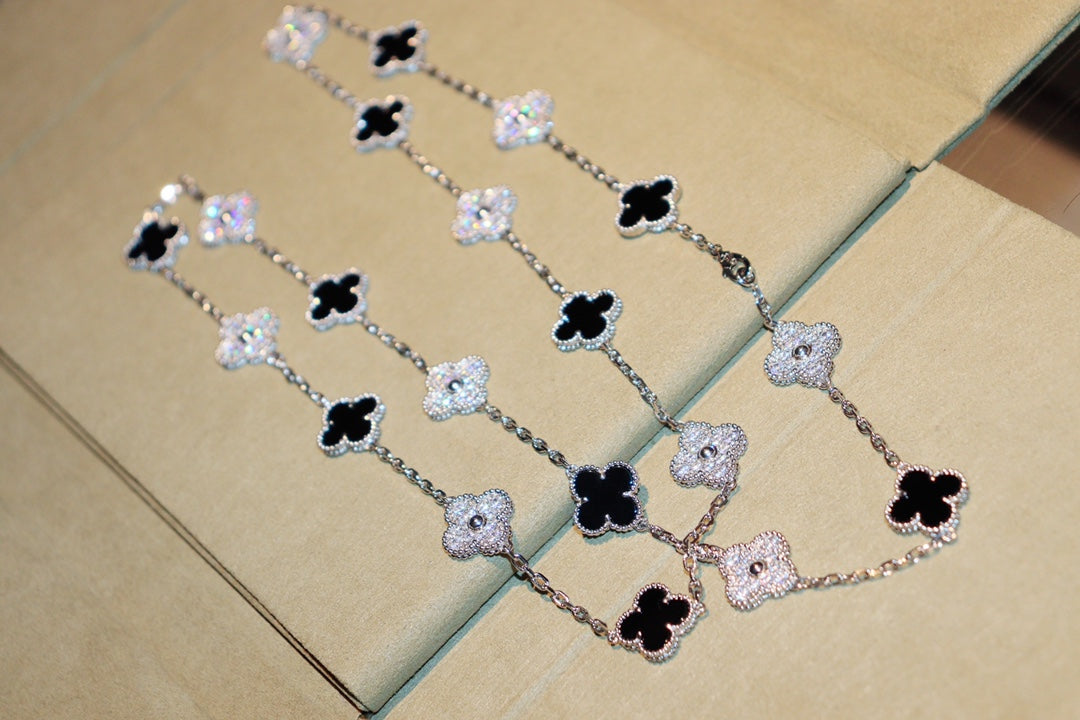 ¡®Sprite Jewelry¡¯CLOVER 20 MOTIFS ONYX DIAMOND SILVER
