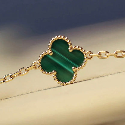 ¡®Sprite Jewelry¡¯CLOVER 20 MOTIFS MALACHITE DIAMOND NECKLACE