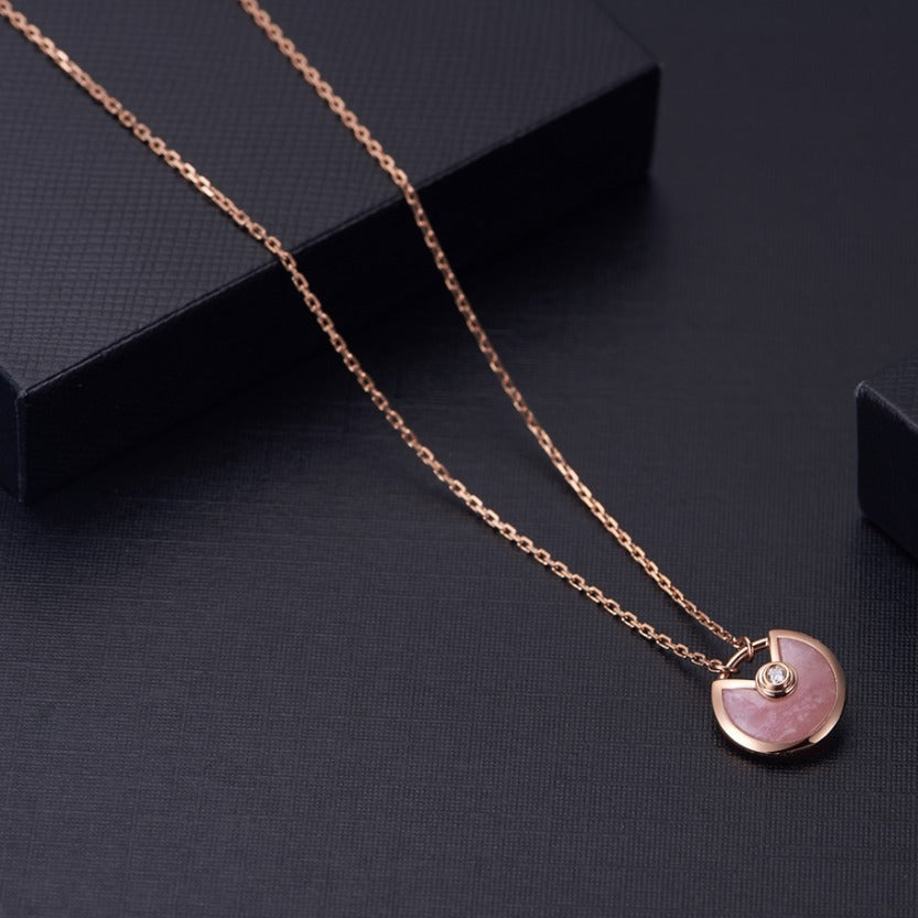¡®Sprite Jewelry¡¯AMULETTE ROSE GOLD PINK MOP NECKLACE
