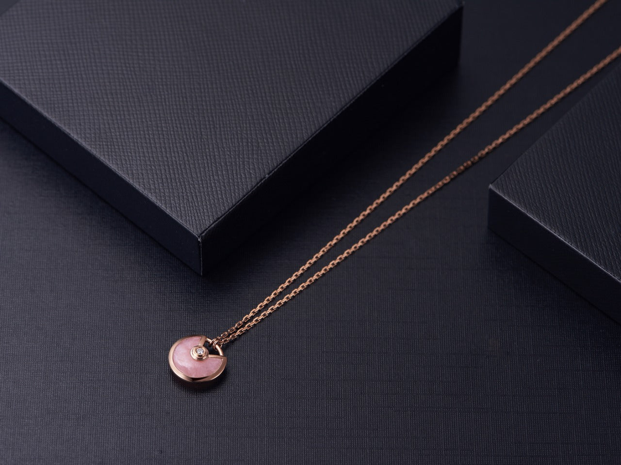 ¡®Sprite Jewelry¡¯AMULETTE ROSE GOLD PINK MOP NECKLACE