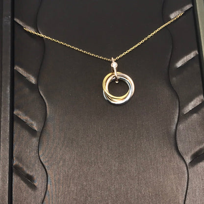 ¡®Sprite Jewelry¡¯TRINITY SILVER GOLD PINK GOLD NECKLACE