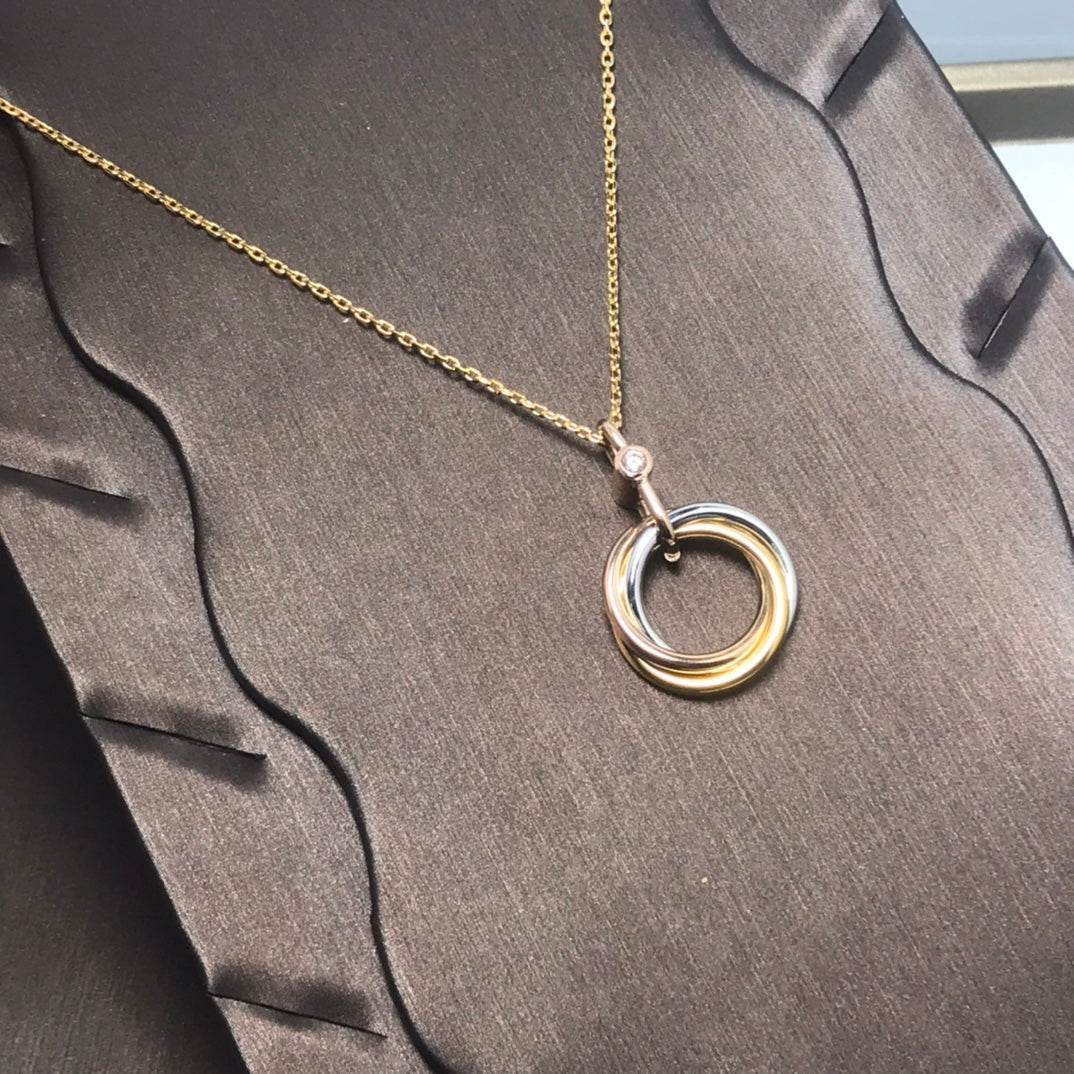 ¡®Sprite Jewelry¡¯TRINITY SILVER GOLD PINK GOLD NECKLACE