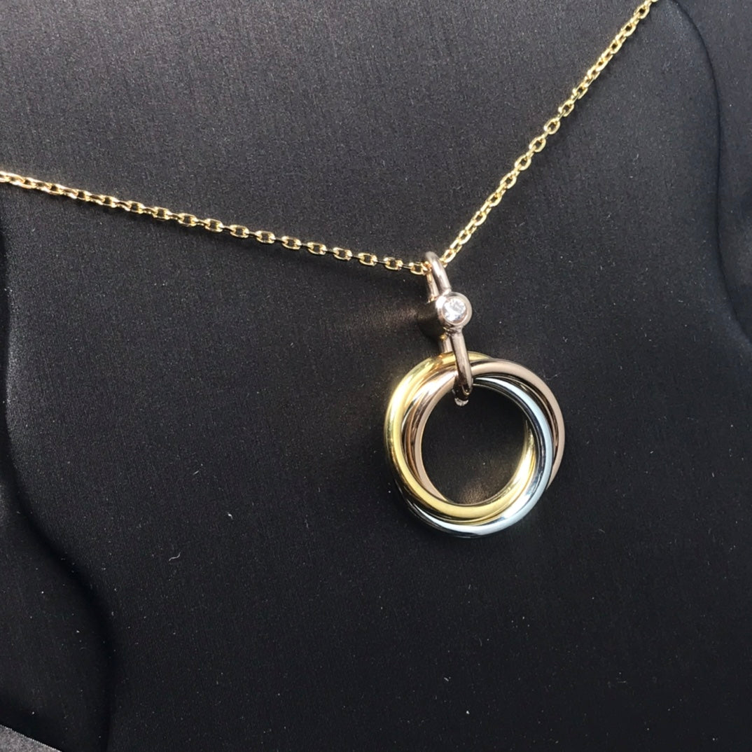 ¡®Sprite Jewelry¡¯TRINITY SILVER GOLD PINK GOLD NECKLACE