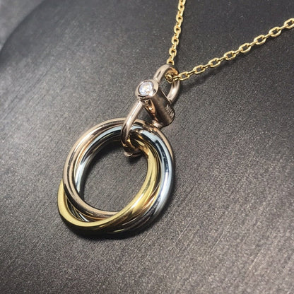 ¡®Sprite Jewelry¡¯TRINITY SILVER GOLD PINK GOLD NECKLACE