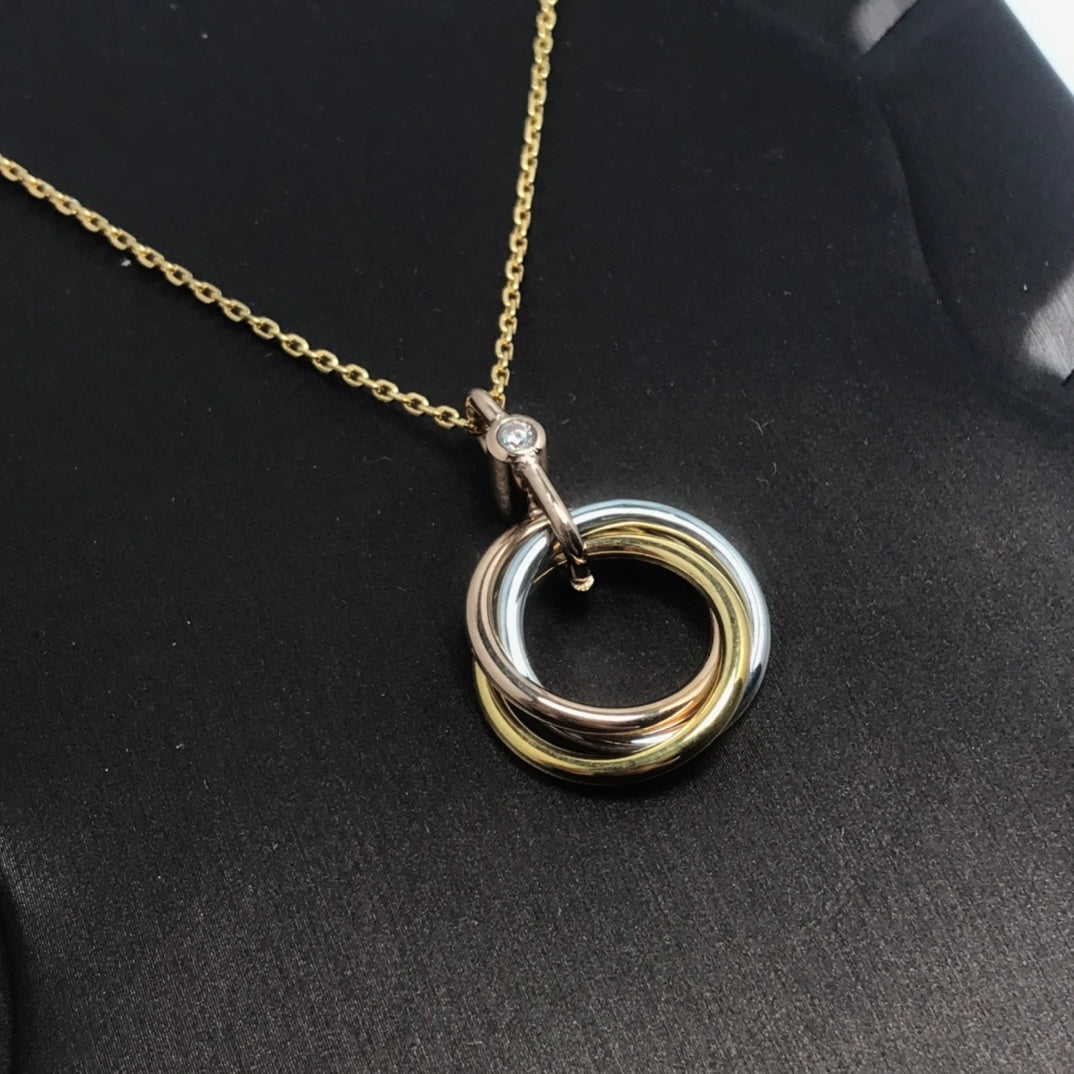 ¡®Sprite Jewelry¡¯TRINITY SILVER GOLD PINK GOLD NECKLACE