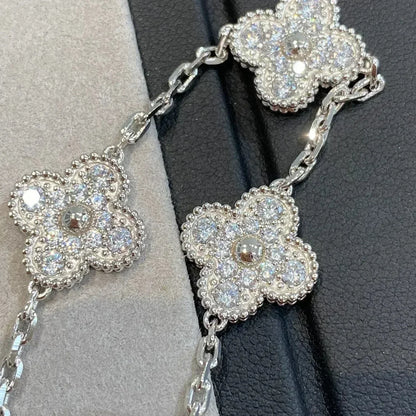 [Sprite Jewelry] New  CLOVER 5 MOTIF FULL DIAMOND BRACELET COLLECTION
