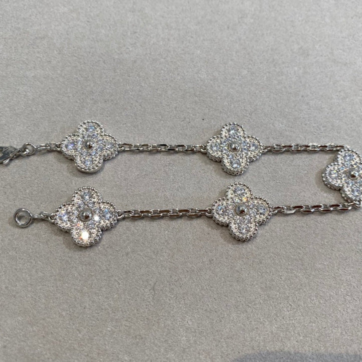 [Sprite Jewelry] New  CLOVER 5 MOTIF FULL DIAMOND BRACELET COLLECTION