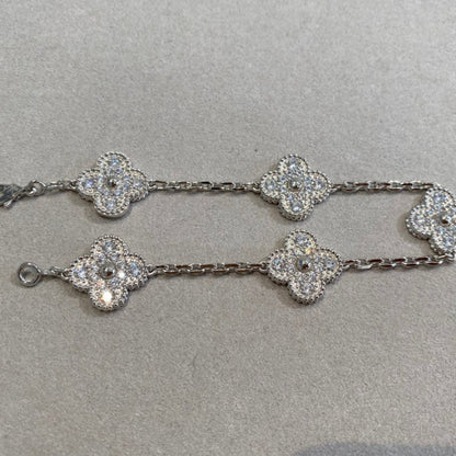 [Sprite Jewelry] New  CLOVER 5 MOTIF FULL DIAMOND BRACELET COLLECTION