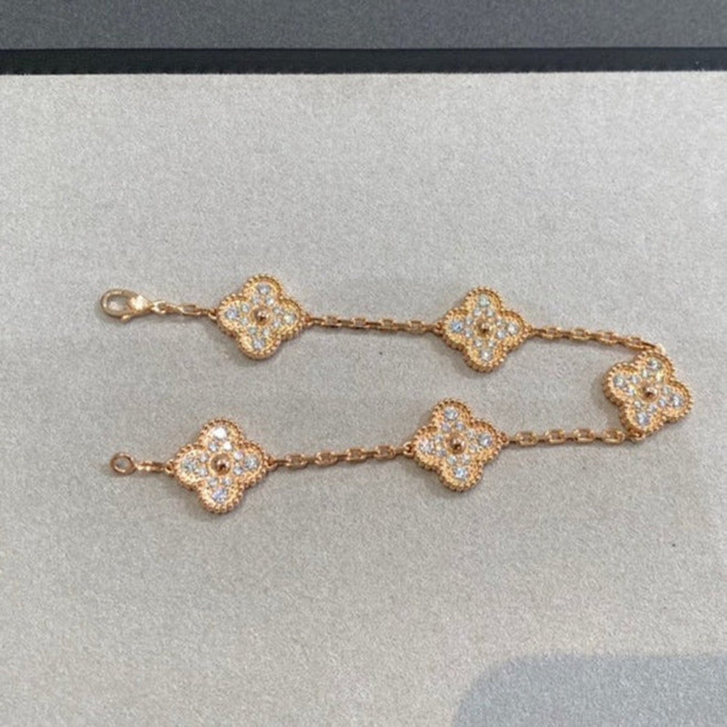 [Sprite Jewelry] New  CLOVER 5 MOTIF FULL DIAMOND BRACELET COLLECTION