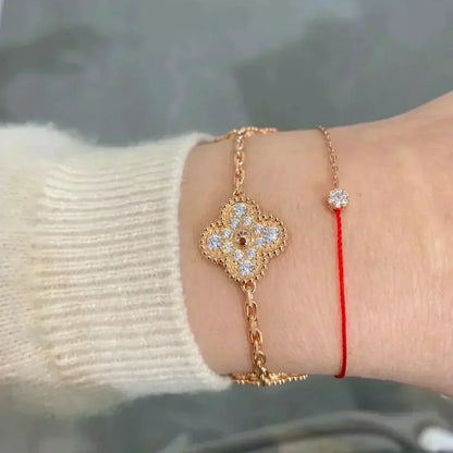 [Sprite Jewelry] New  CLOVER 5 MOTIF FULL DIAMOND BRACELET COLLECTION