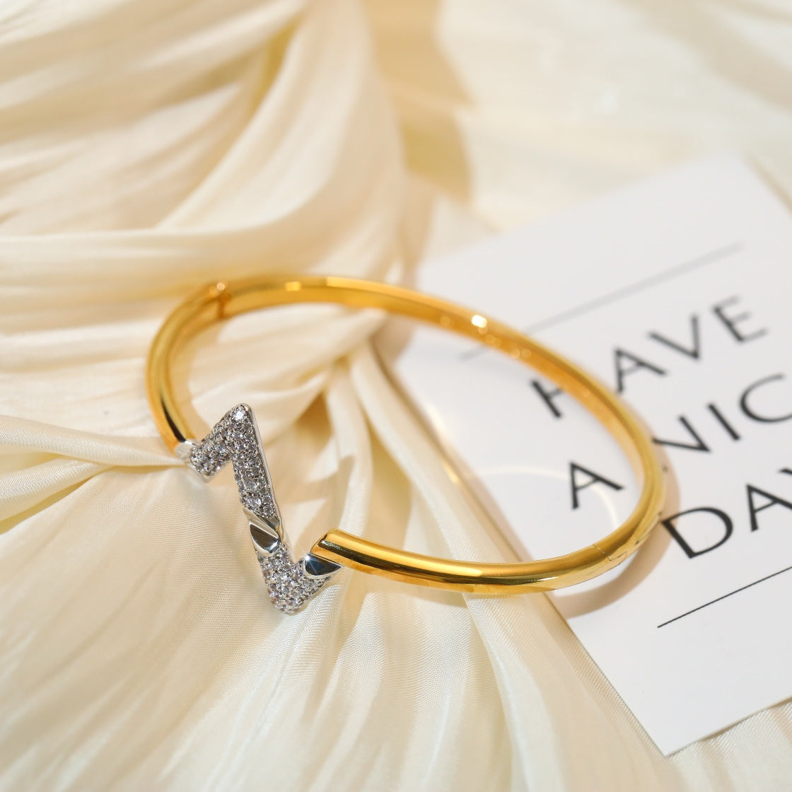 ¡®Sprite Jewelry¡¯VOLTE UPSITE DOWN GOLD DIAMOND BRACELET