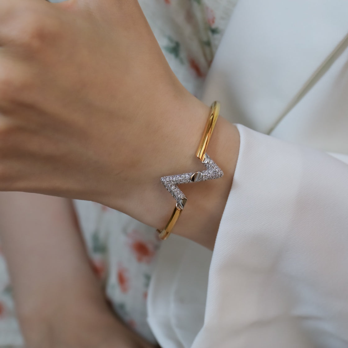 ¡®Sprite Jewelry¡¯VOLTE UPSITE DOWN GOLD DIAMOND BRACELET