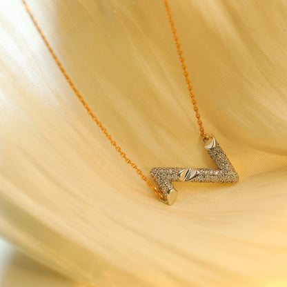 ¡®Sprite Jewelry¡¯VOLT SILVER DIAMOND PEDANT NECKLACE