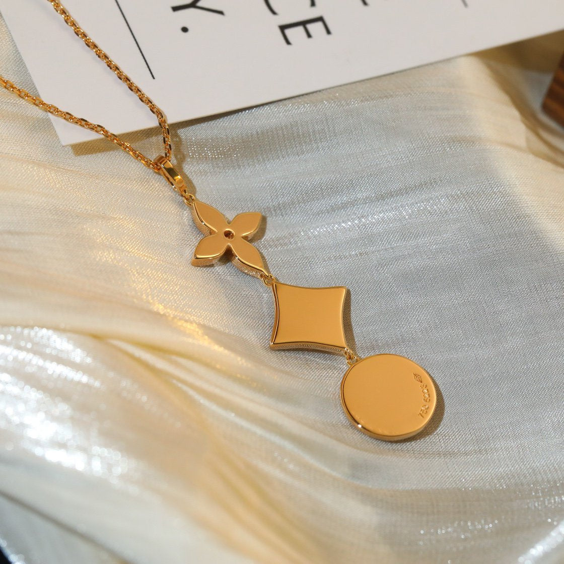 ¡®Sprite Jewelry¡¯STAR AND SUN DIAMOND PINK GOLD NECKLACE