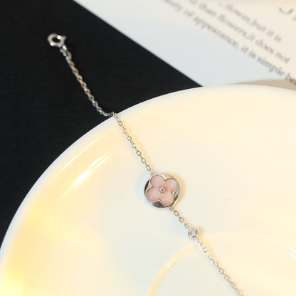 ¡®Sprite Jewelry¡¯SUN MOTIF PINK MOP SILVER BRACELET