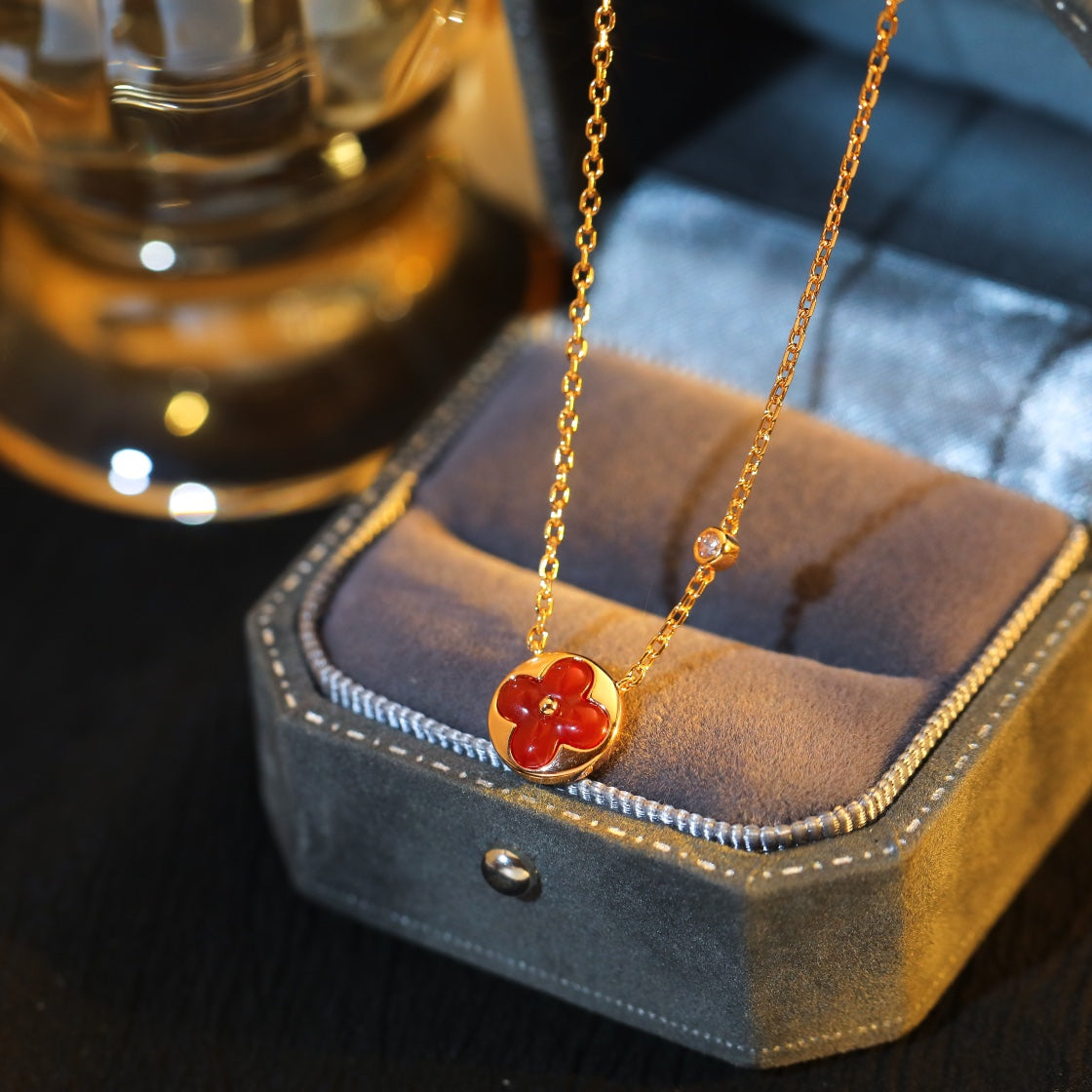 ¡®Sprite Jewelry¡¯SUN PEDANT PINK GOLD 1 DIAMOND NECKLACE