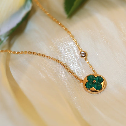 ¡®Sprite Jewelry¡¯SUN PEDANT PINK GOLD 1 DIAMOND NECKLACE
