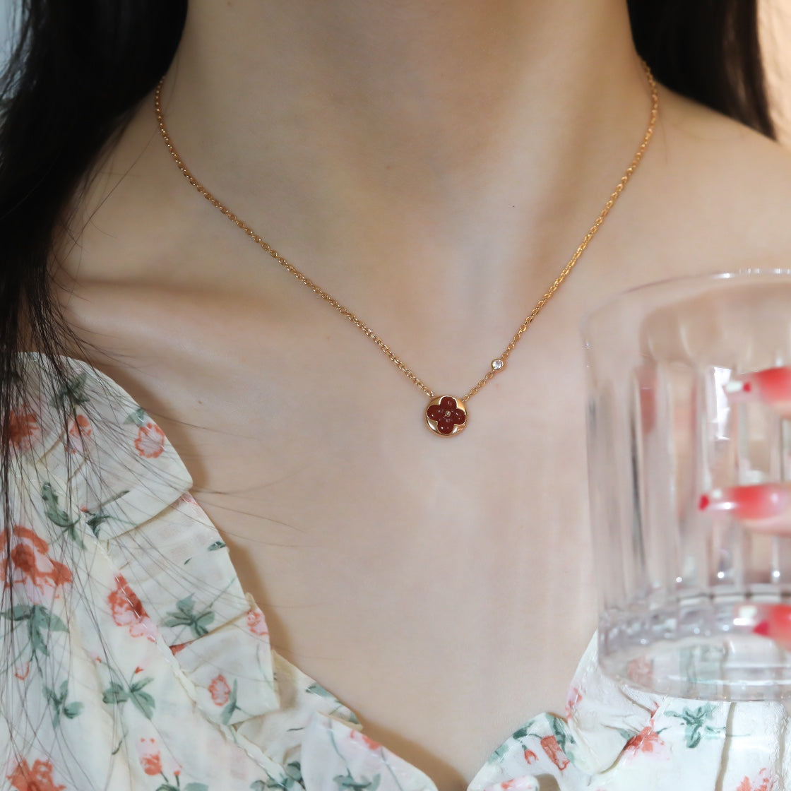 ¡®Sprite Jewelry¡¯SUN PEDANT PINK GOLD 1 DIAMOND NECKLACE