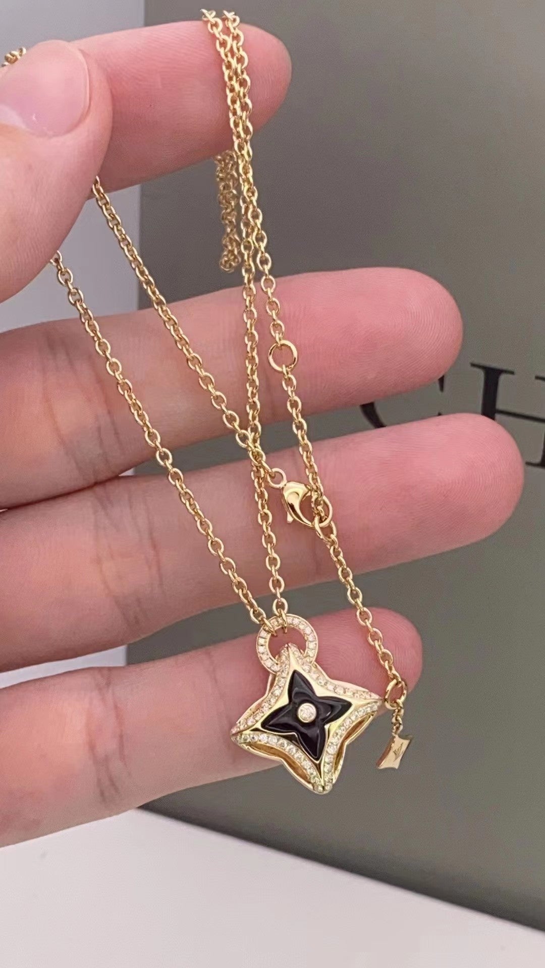 ¡®Sprite Jewelry¡¯STAR PEDANT PINK GOLD DIAMOND NECKLACE