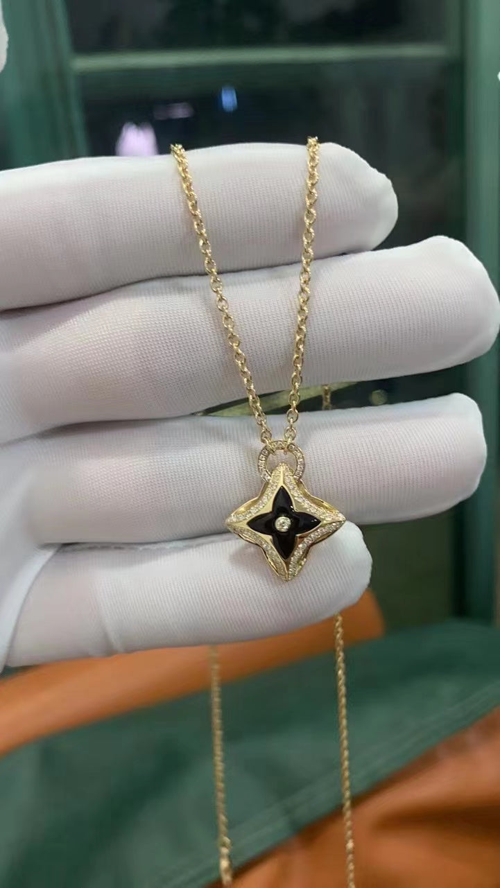 ¡®Sprite Jewelry¡¯STAR PEDANT PINK GOLD DIAMOND NECKLACE